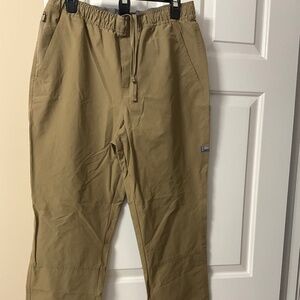 Mens New Free Country Elastic Waist Khaki Pants Size Medium